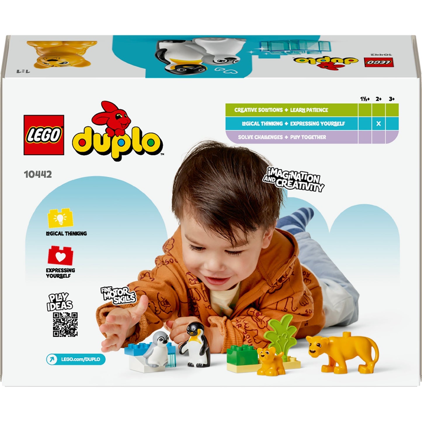 LEGO LEGO DUPLO CITTÀ 10442 Famiglie di animali selvatici: Penguins e Leeuwen