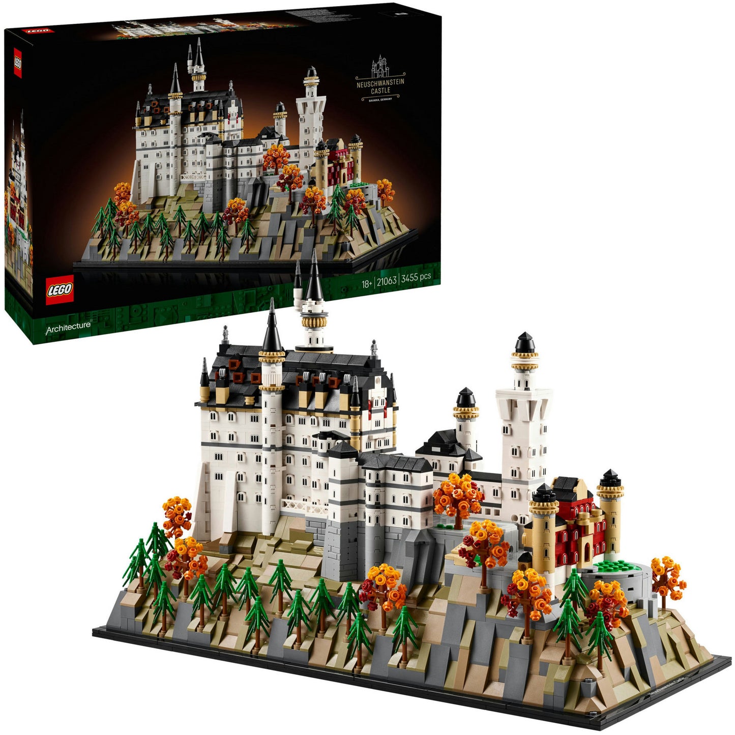 Lego architecture 21063 slot neuschwanstein verzamelset