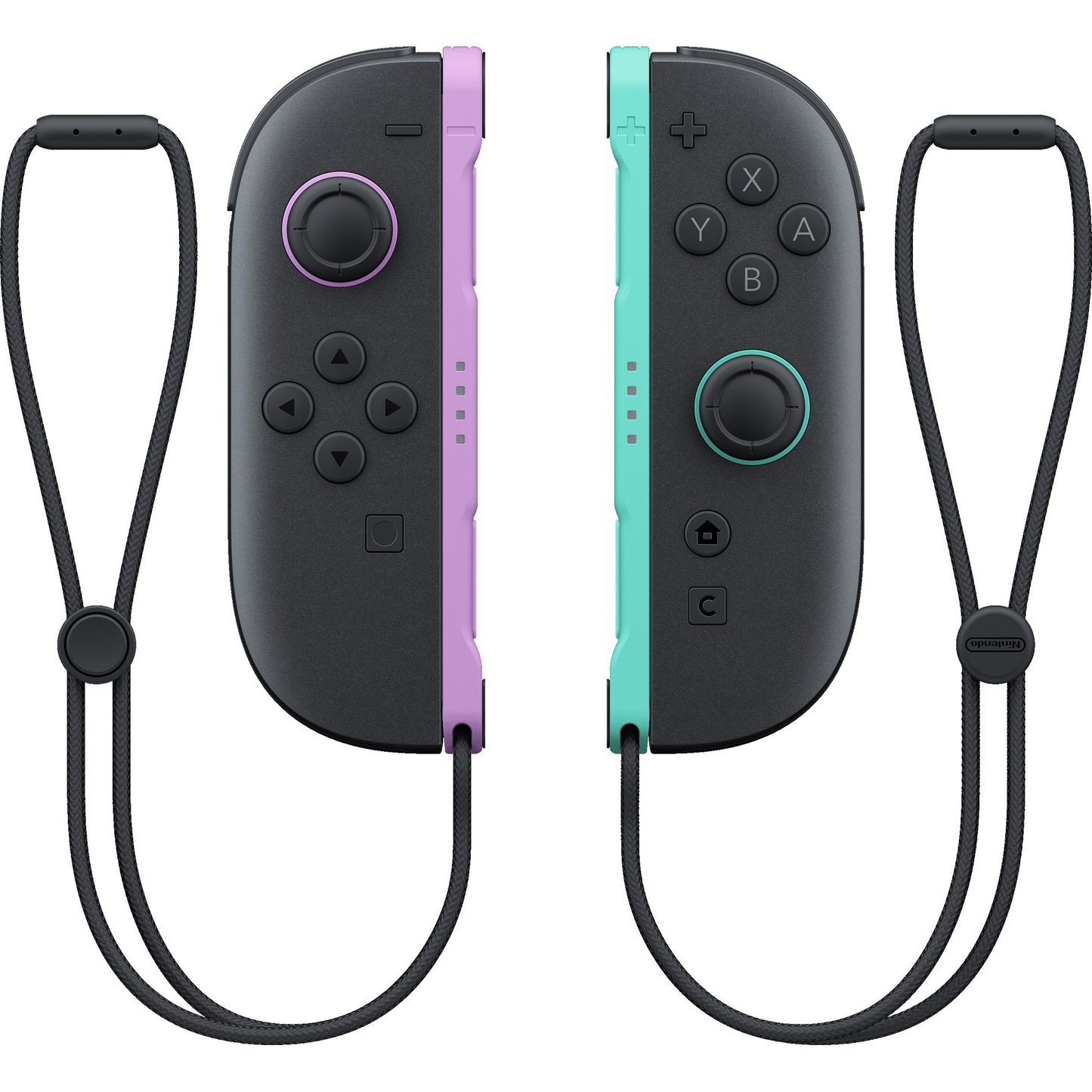 Nintendo joy-con 2 controllerset (lichtpaars lichtgroen)