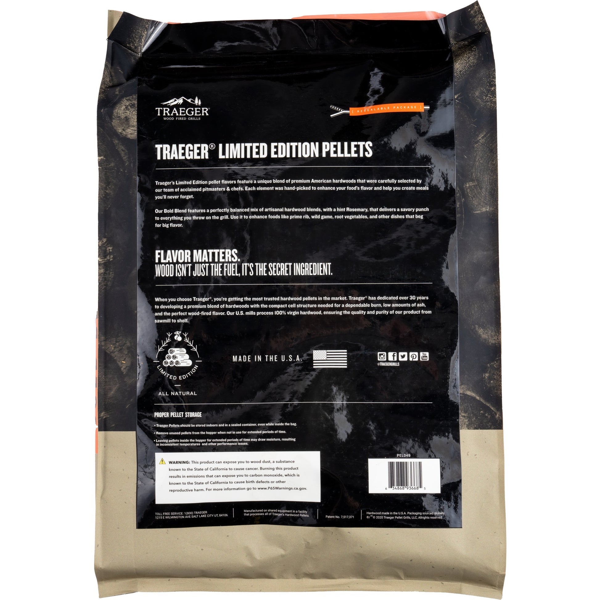 Traeger Bold Blent Pellets Limited Edition