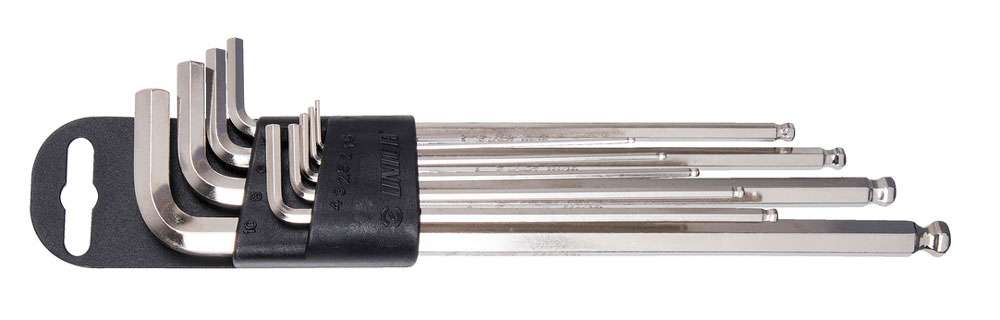 Unior bike tools long hex wrench set ball end 220 3slph