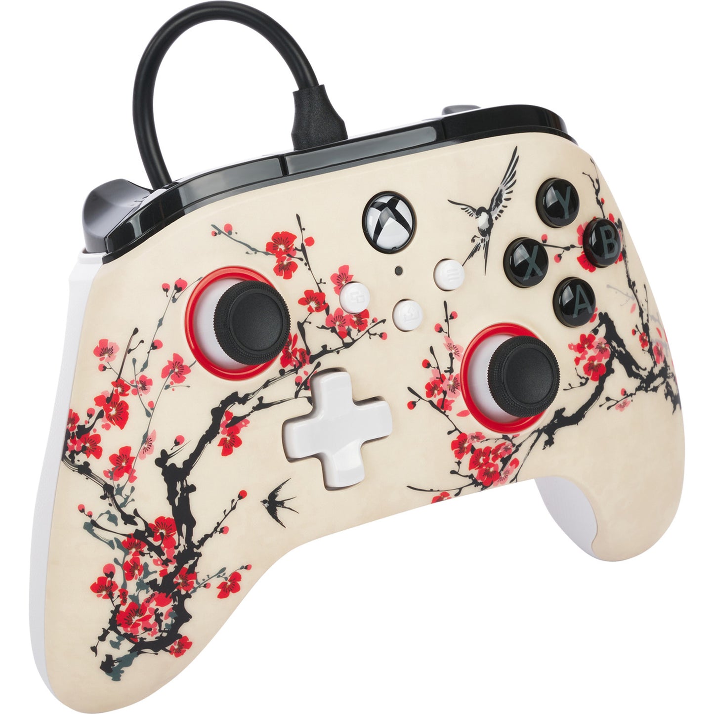 Controller Powera Advantage con cavo per xbox serie x|s - Warrior's Nirvana (magnolia white, xbox serie x|s, xbox one, PC)