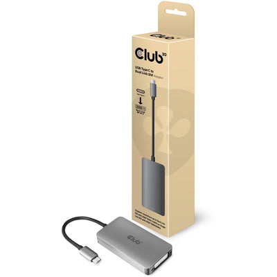 Club 3D USB Type C to DVI-I Adattatore a doppio link