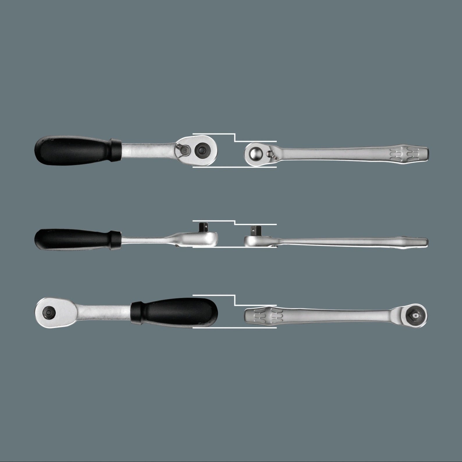 Wera 8100 SB 11 Zyklop Metal Ratest Set, 3 8