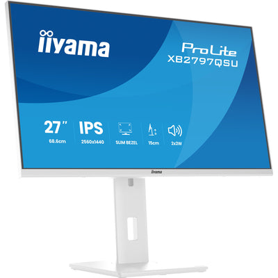 Monitor Iiyama prolite xb2797qsu-w1 27 (bianco (opaco), HDMI, porta display, USB, audio)