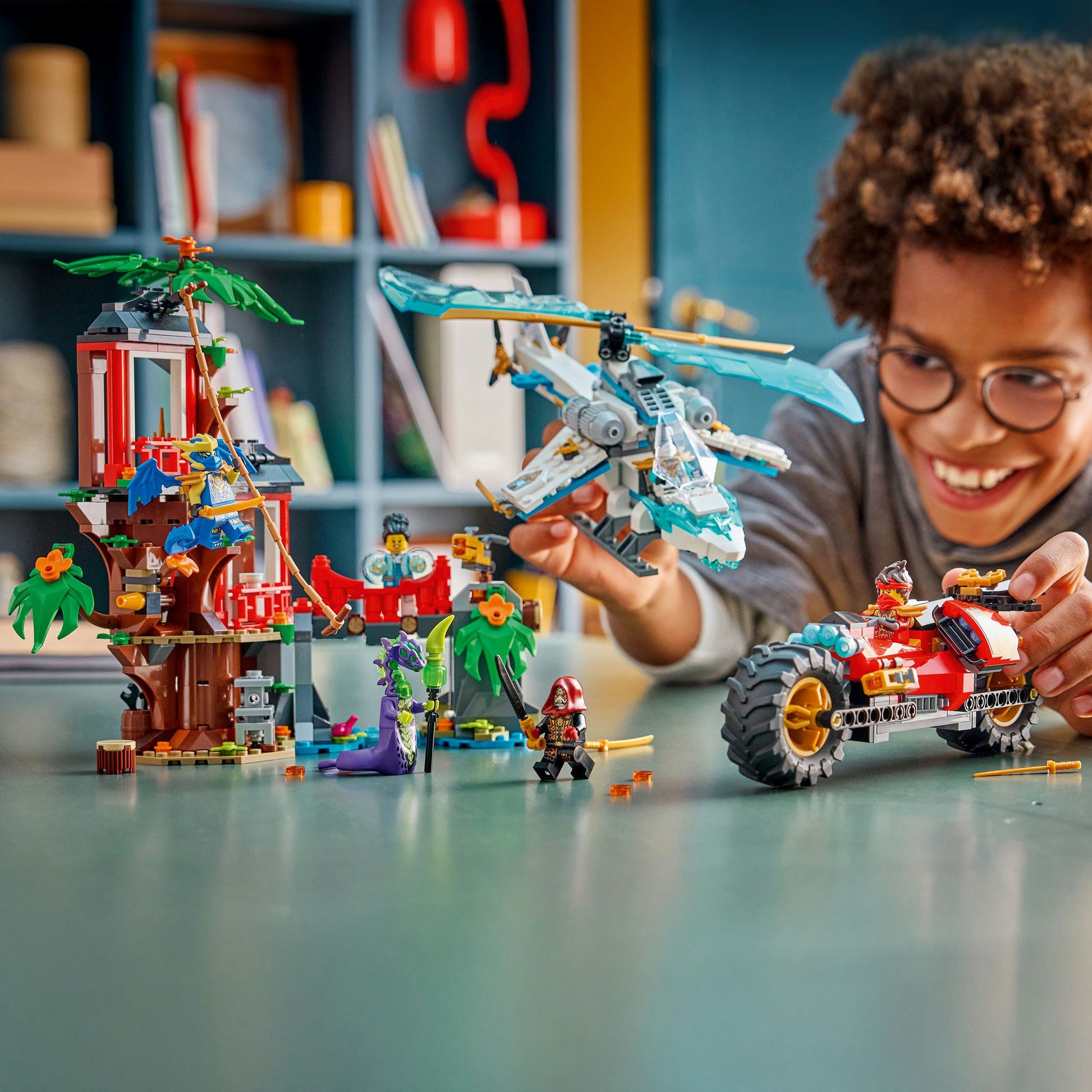 Veicoli ninja Lego Ninjago 71857 nella casa sull'albero
