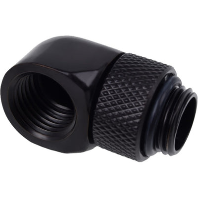 Alphacool eiszapfen connettore a L girevole da g1 4 ag a g1 4 ig (nero)