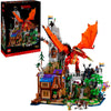 Lego ideas - mazmorras de dragones: la historia del juguete de construcción del dragón rojo (21348)