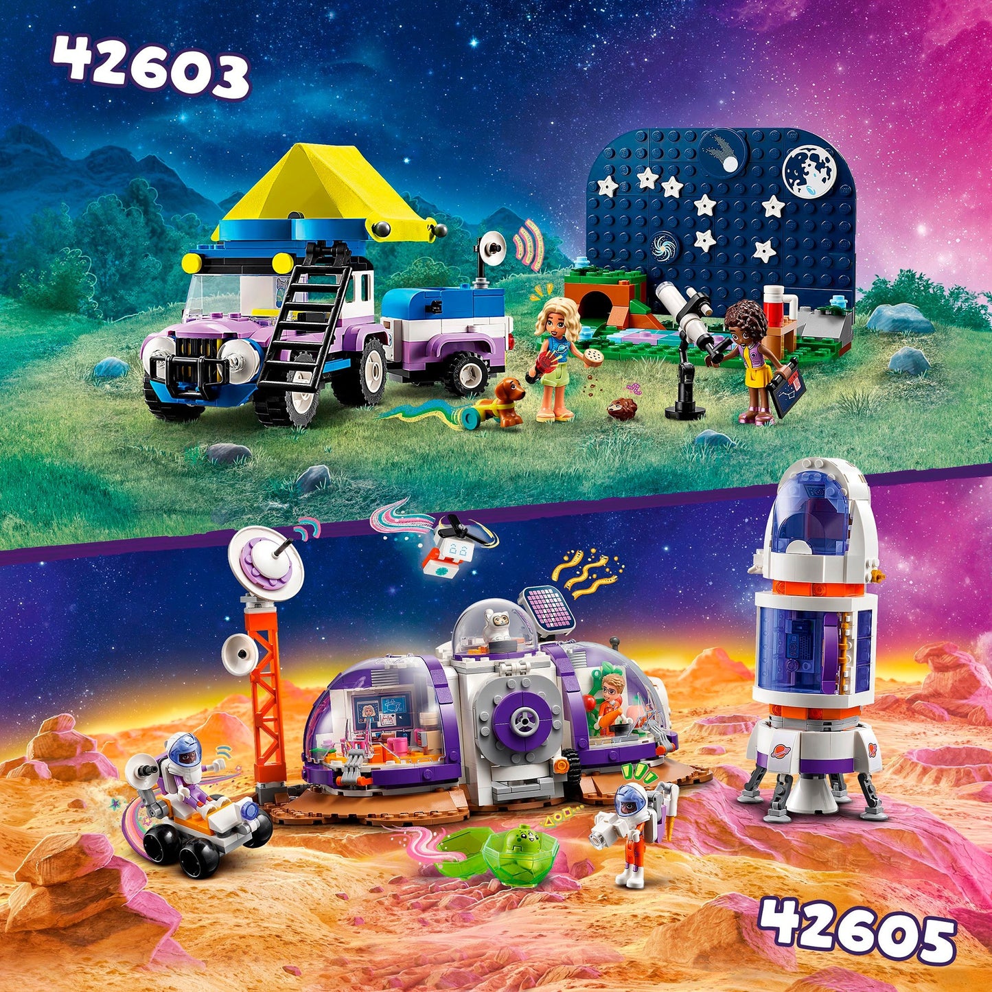 LEGO LEGO Friends 42605 Base spaziale su Marte e Rocket