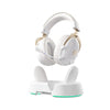 Cuffie da gioco over-ear wireless magnetiche Mchose V9 Turbo+ (oro bianco lucido, Nintendo Switch, Playstation 4, Playstation 5, cellulare, PC, USB Bluetooth 2.4G)