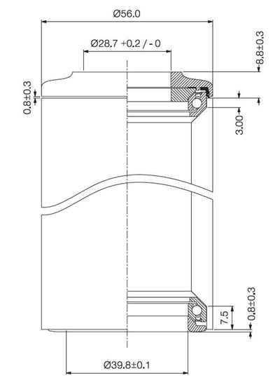 Set di testa a sfera DCR deda1.5 -1.5 (1 8-1 5 rastremata)