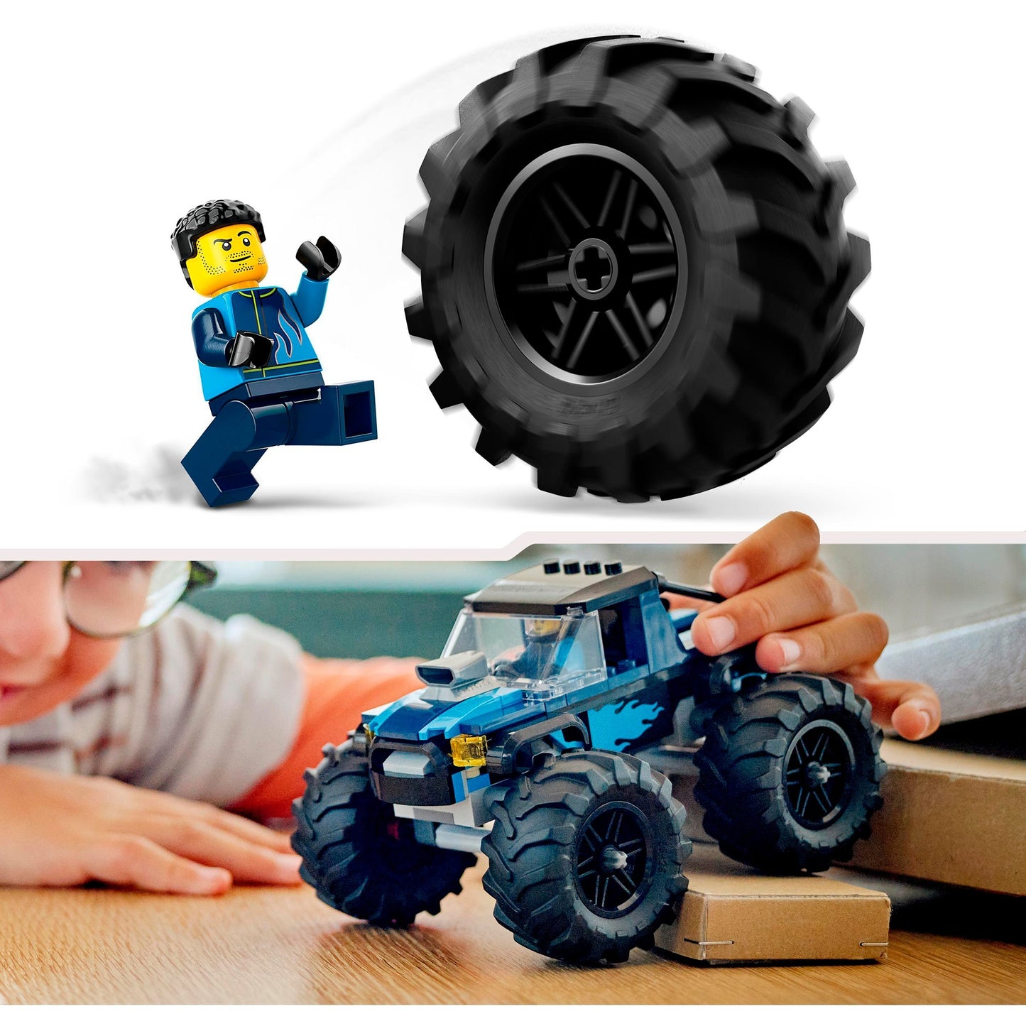 Lego city 60402 blauwe monstertruck