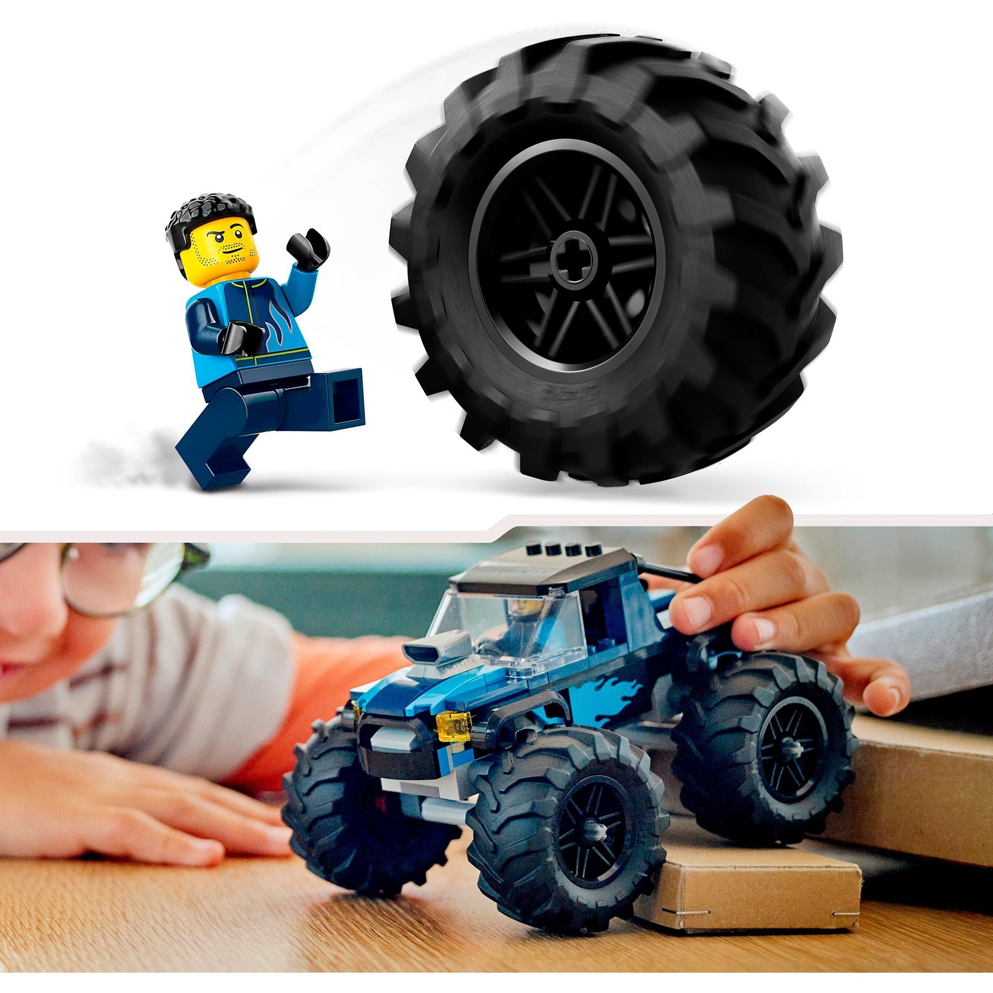 Lego city 60402 blauwe monstertruck