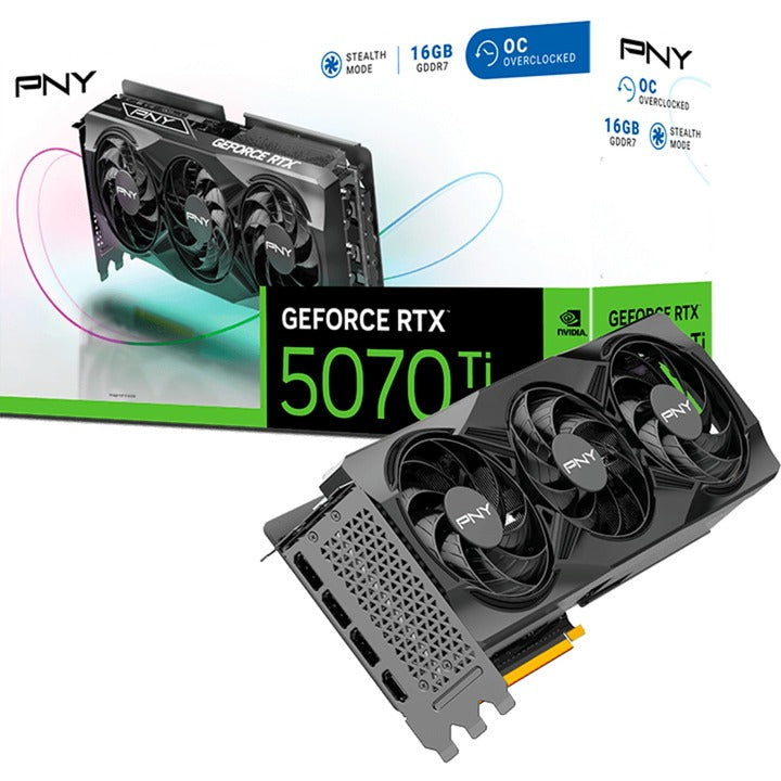 Scheda grafica Pny Geforce RTX 5070 Ti OC (DLSS 4, 3x Display Port, 1x HDMI)