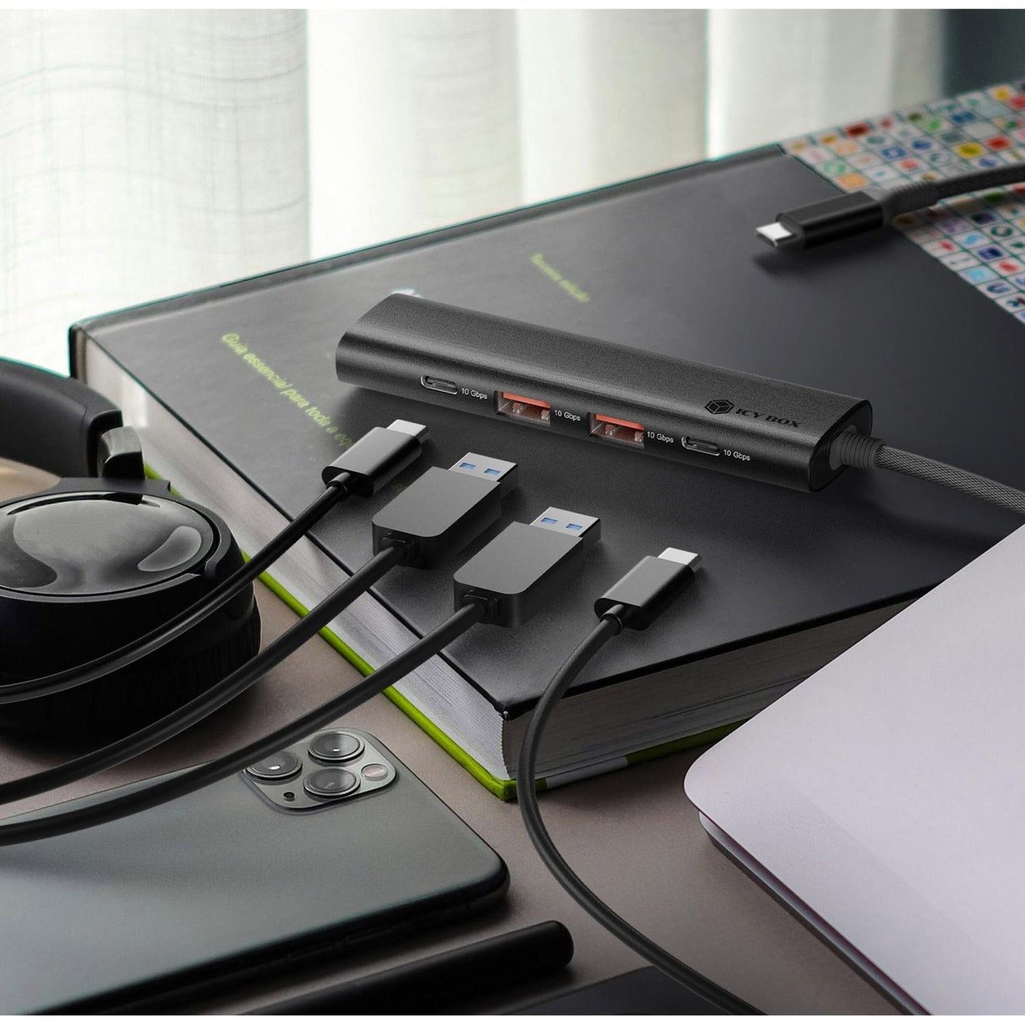 Hub USB Icy Box ib-hub1437-cpd