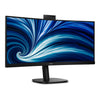 Monitor ultrawide curvo Philips 34b2u3600ch 34 (nero, 2x HDMI, porta display, 3x USB-A, USB-B, USB-C, RJ-45)