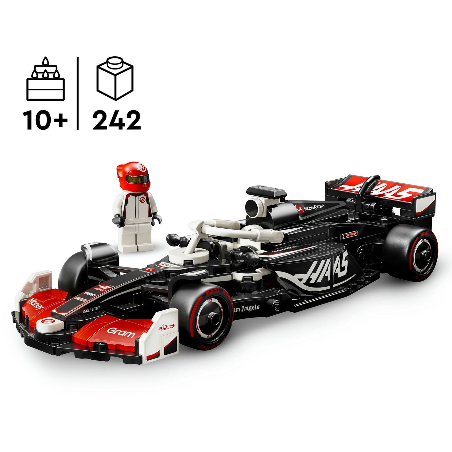 LEGO Speed ​​Champions 77250 MoneyGram Haas F1 Team VF-24 Racing Car