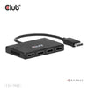 Club Hub 3D DisplayPort Quad Monitor MST 4x 4K30Hz DisplayPort Splitter (Nero)