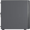 Silverstone sst-sed1-b midi tower behuizing (zwart | 2x usb-a | 1x usb-c)