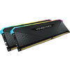 Corsair 16 gb ddr4-3200 kit werkgeheugen (zwart, cmg16gx4m2e3200c16, vengeance rgb rs, xmp 2.0)