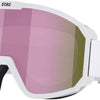 Maschera da sci multiuso Bliz rave brown w rosa