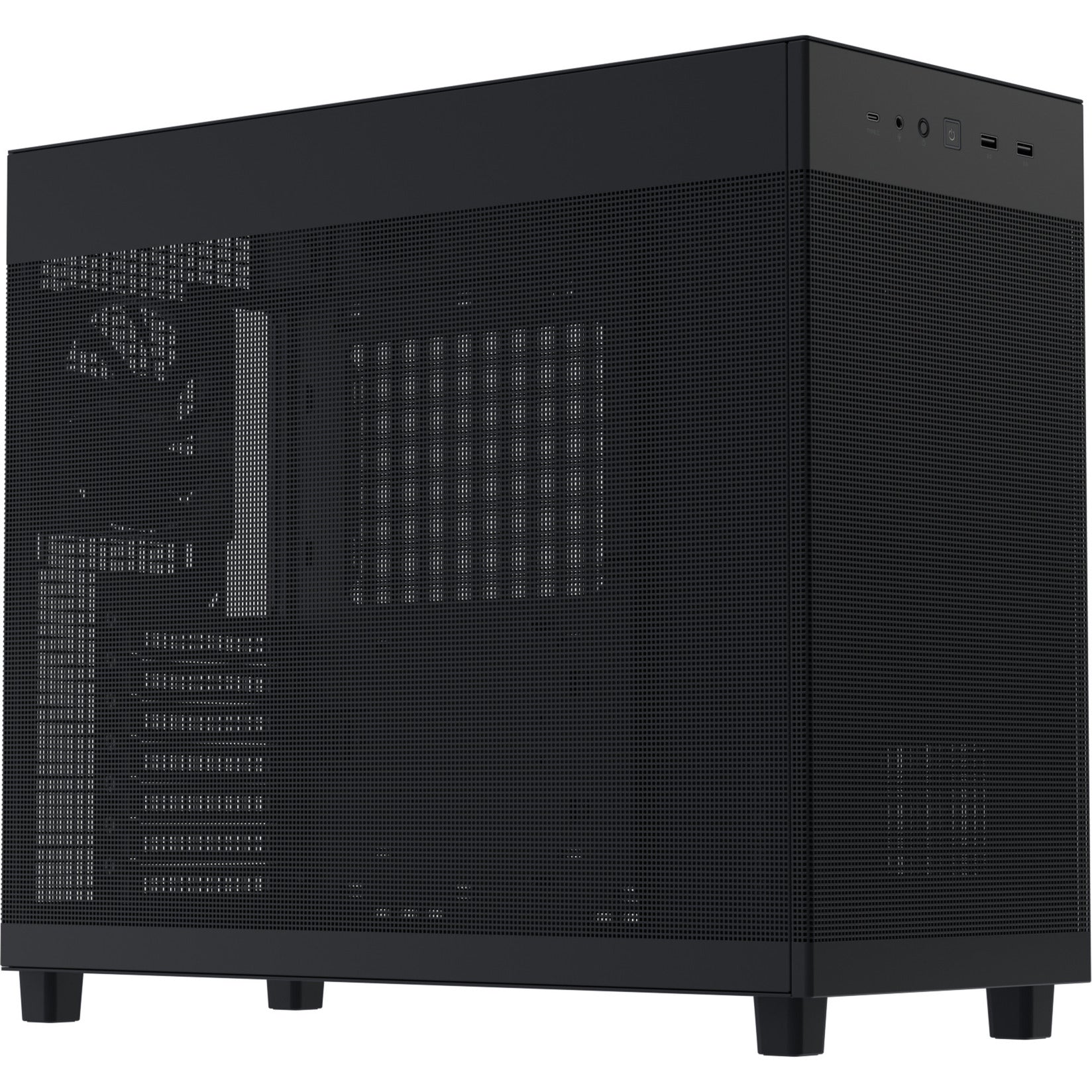 Asus Prime Ap303 - Alloggiamento Midi Tower con pannello a rete (nero | 2x USB-A | 1x USB-C)