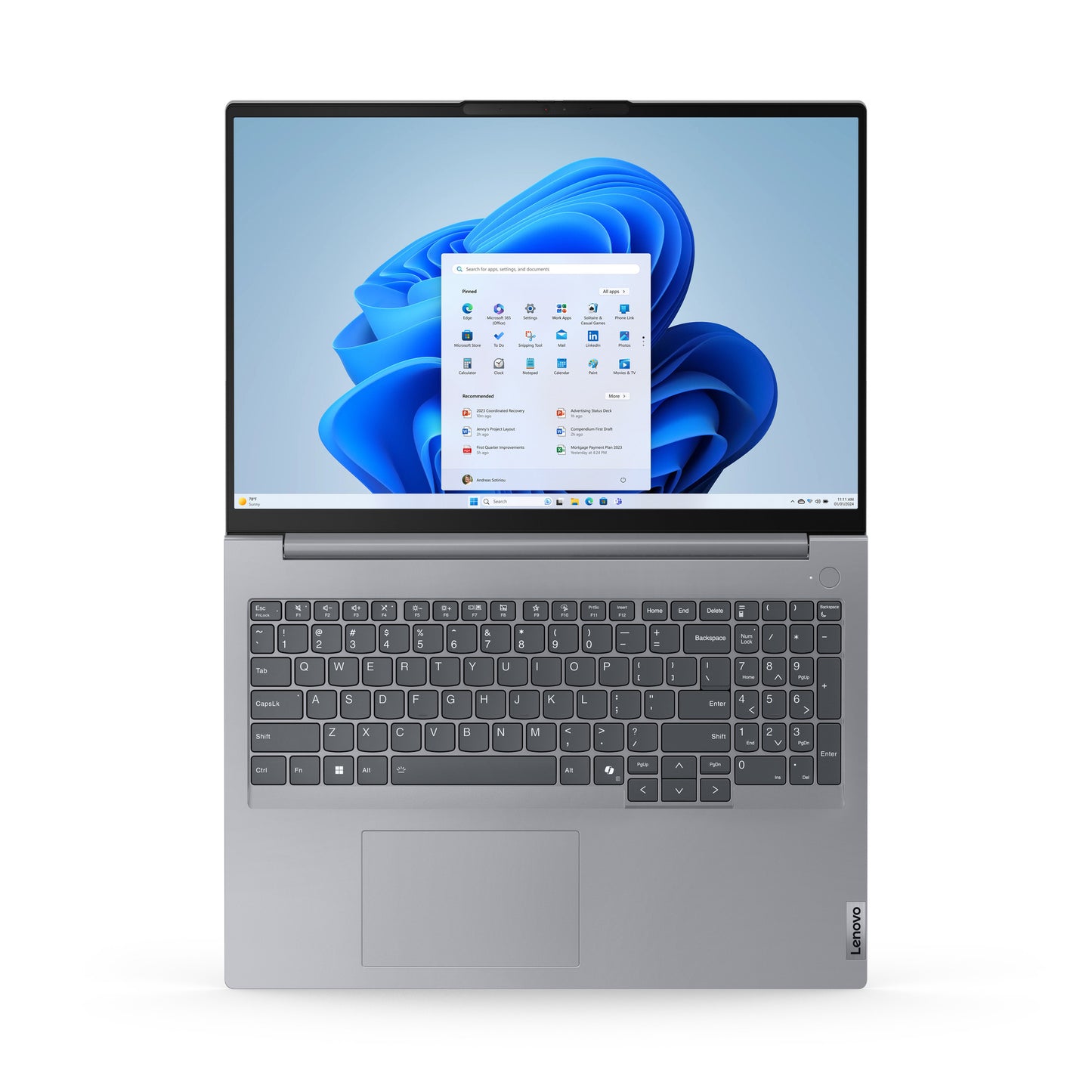 Lenovo thinkbook 16 gen 7 (21mw0081mh) 16 laptop (grijs | ryzen 5 7535hs | radeon 660m | 16 gb | 512 gb ssd)