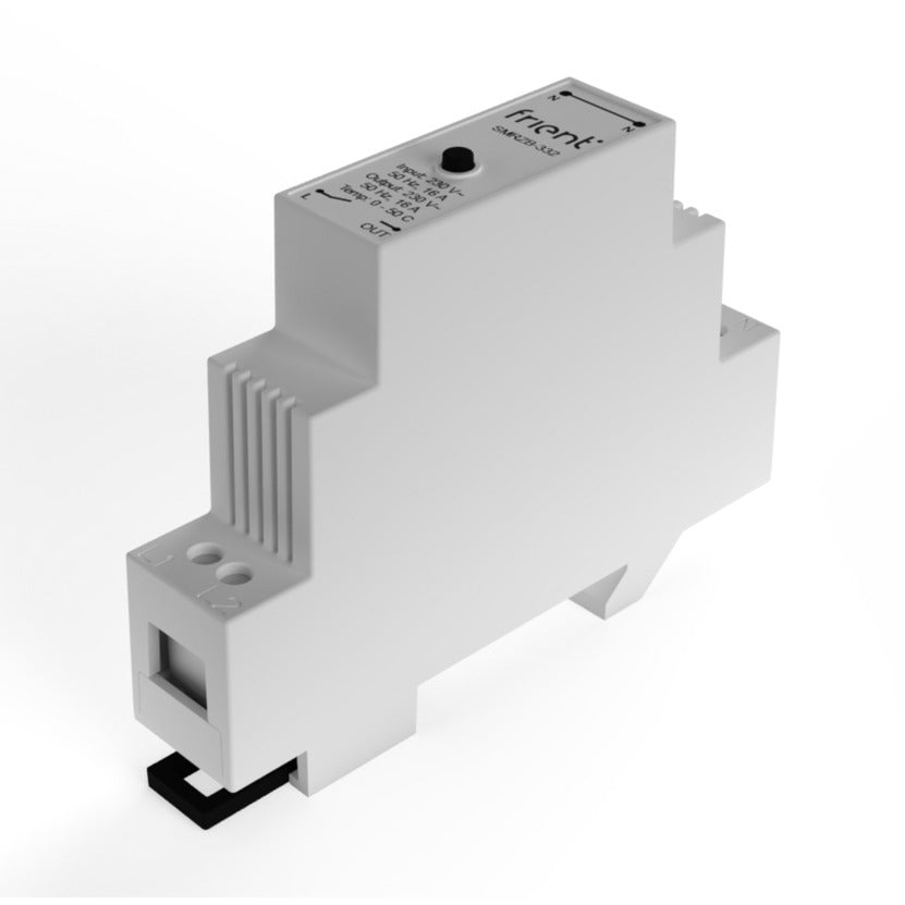 Relé din inteligente Frient (gris claro, zigbee)