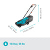 Rasaerba Gardena a batteria easymax 3218v p4a solo