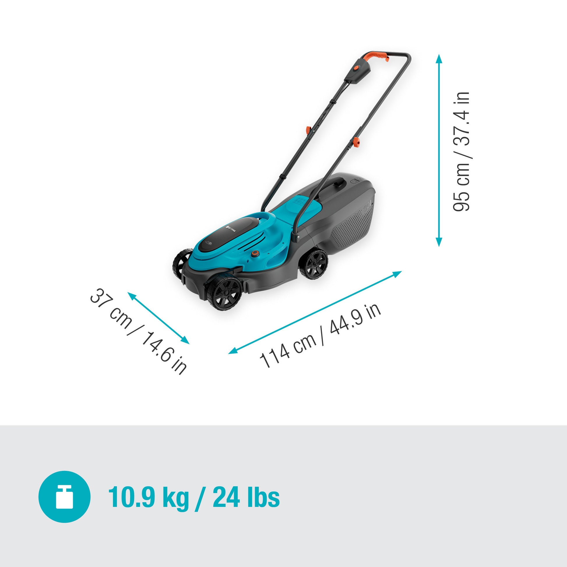 Rasaerba Gardena a batteria easymax 3218v p4a solo