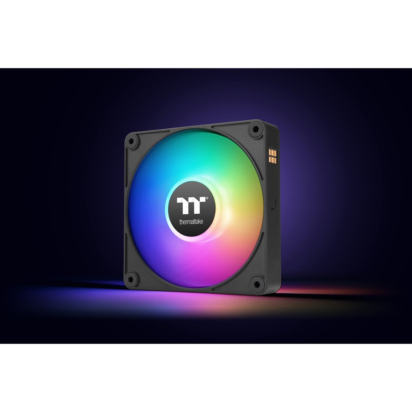 Thermaltake CT120 EX Ventola di raffreddamento per PC con sincronizzazione inversa Arbb (pacchetto da 3 ventole) Ventole per case (Nero, 3 pezzi, 120 x 120 x 25 mm, PWM)