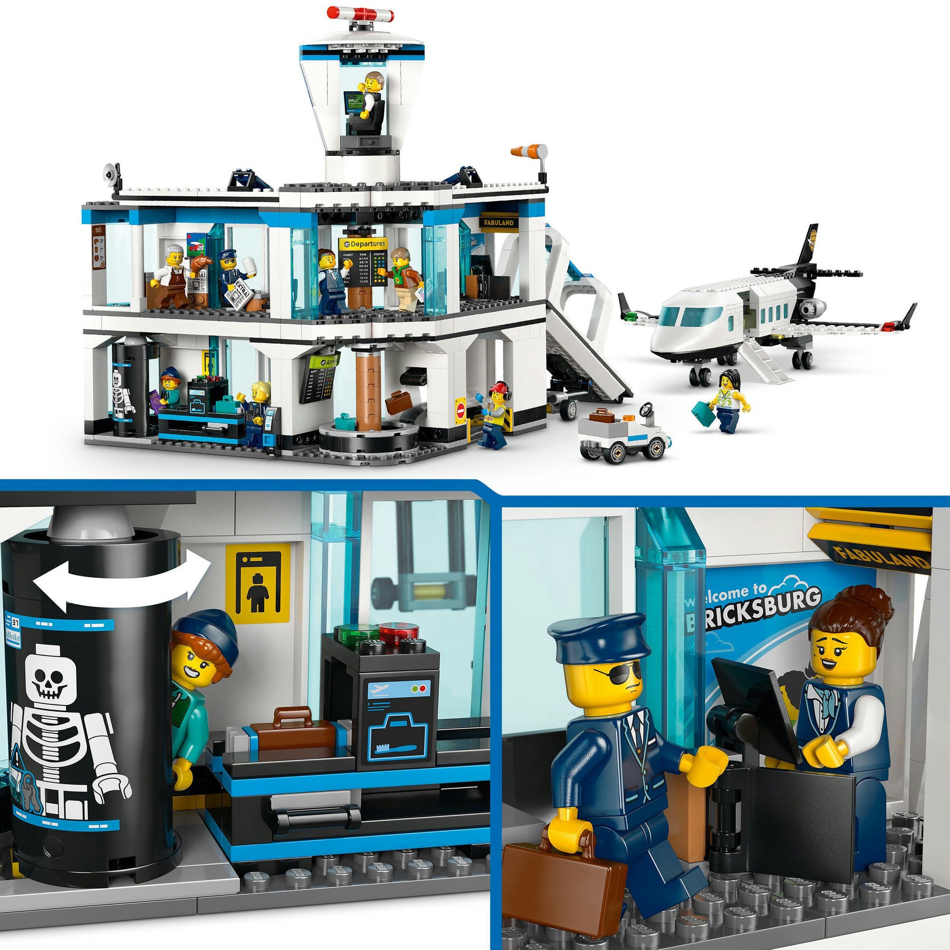 Lego my city 60502 aeropuerto con avión