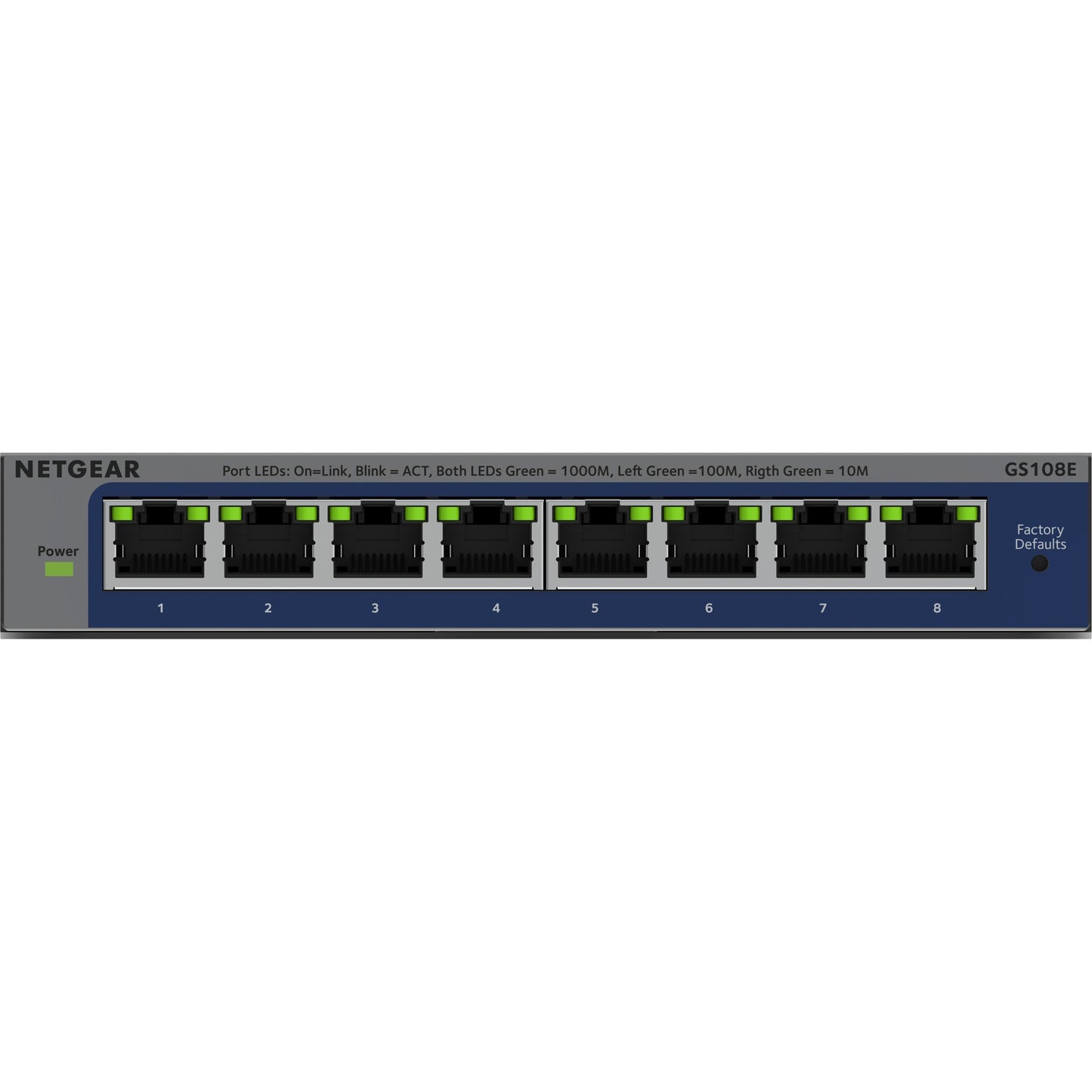 Netgear Gigabit Gigabit Plus-Switch (GS108E-400EUS)