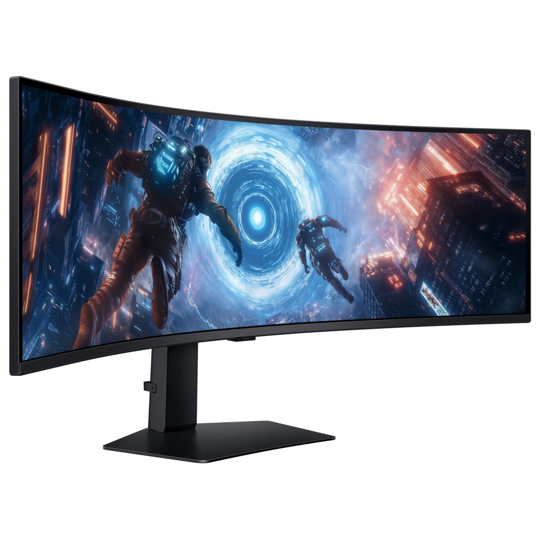 Samsung Odyssey G9 S49FG914EU 49 Monitor da gioco curvo ultrawide (Nero, 2x HDMI, 1x DisplayPort, USB, AMD FreeSync, 144 Hz)