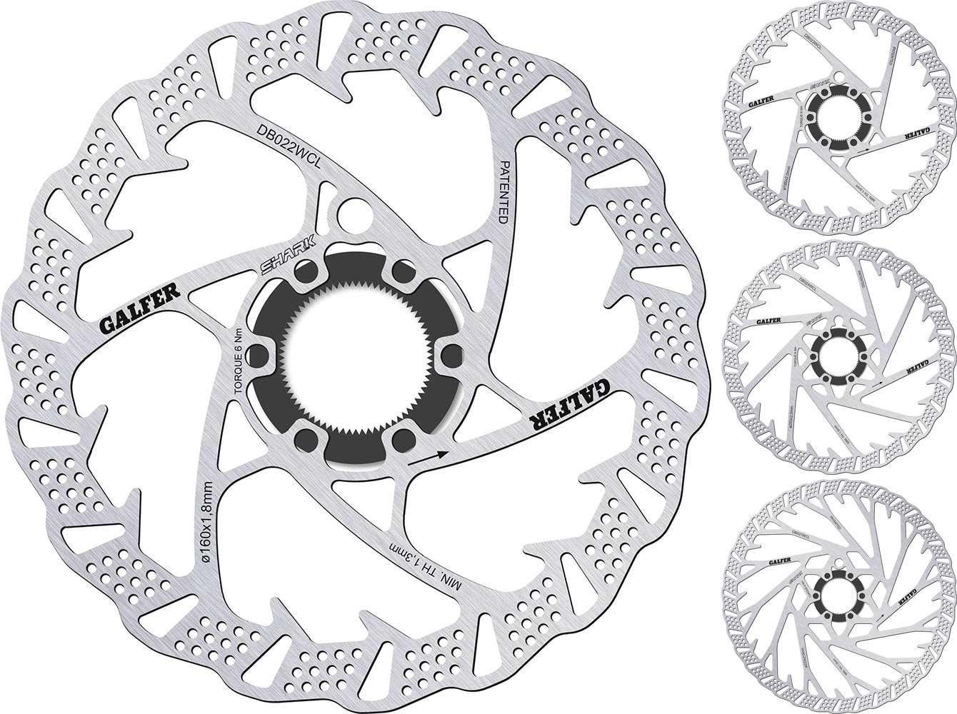 Rotore del disco centerlock mtb Galfer Bike Shark®