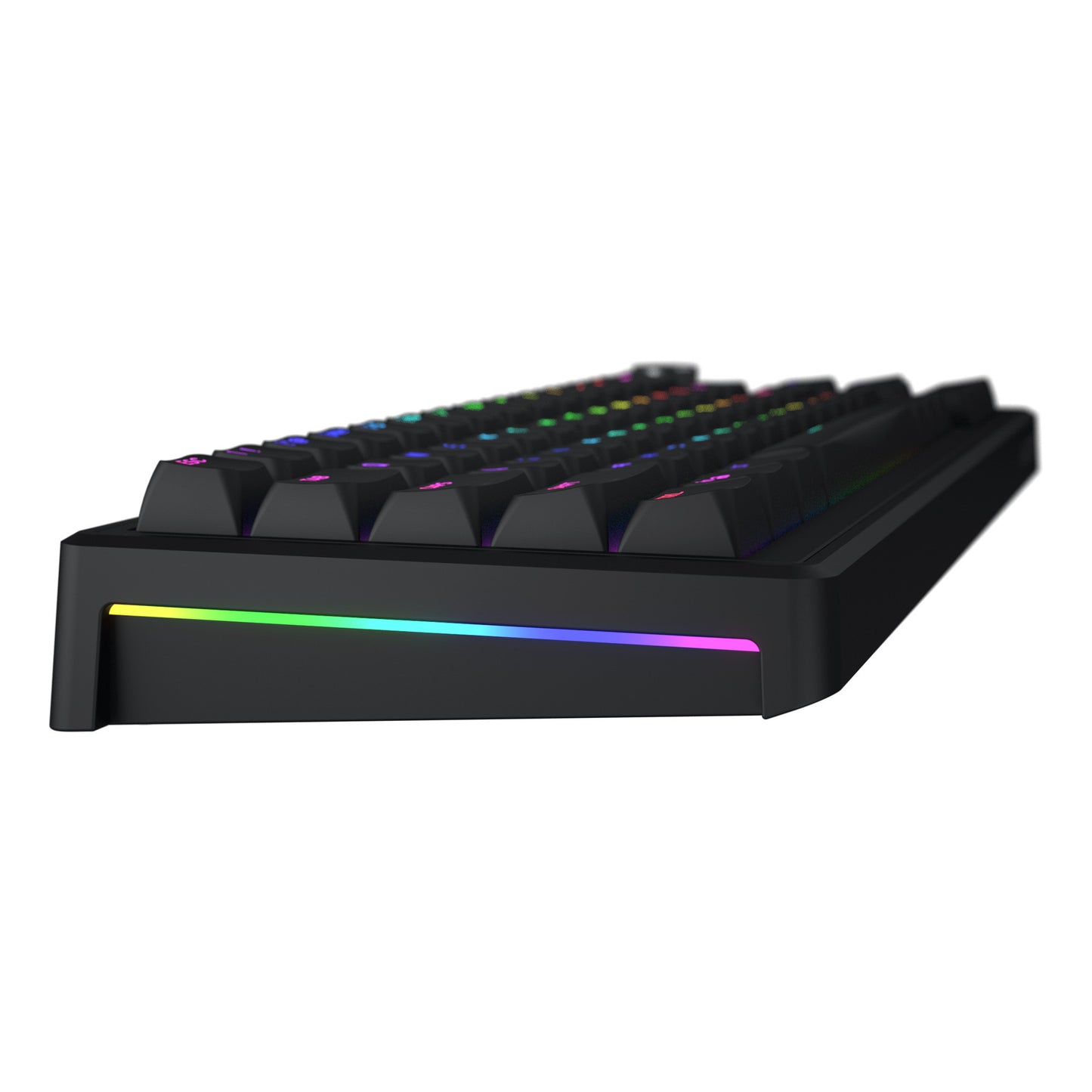 Hator skyfall cablato, tastiera da gioco (nera, layout americano, hator aurum sterling, 65%, rgb, double shot abs, hot-swap)