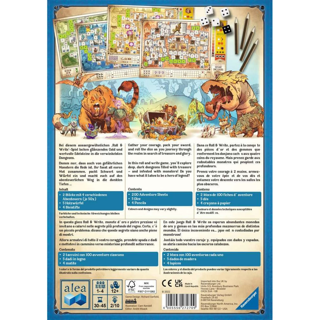 Ravensburger Dungeons, dadi e pericolo
