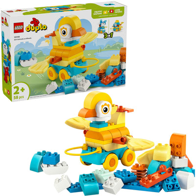 Lego duplo 10448 3-in-1 dieren op wielen peuterspeelgoed
