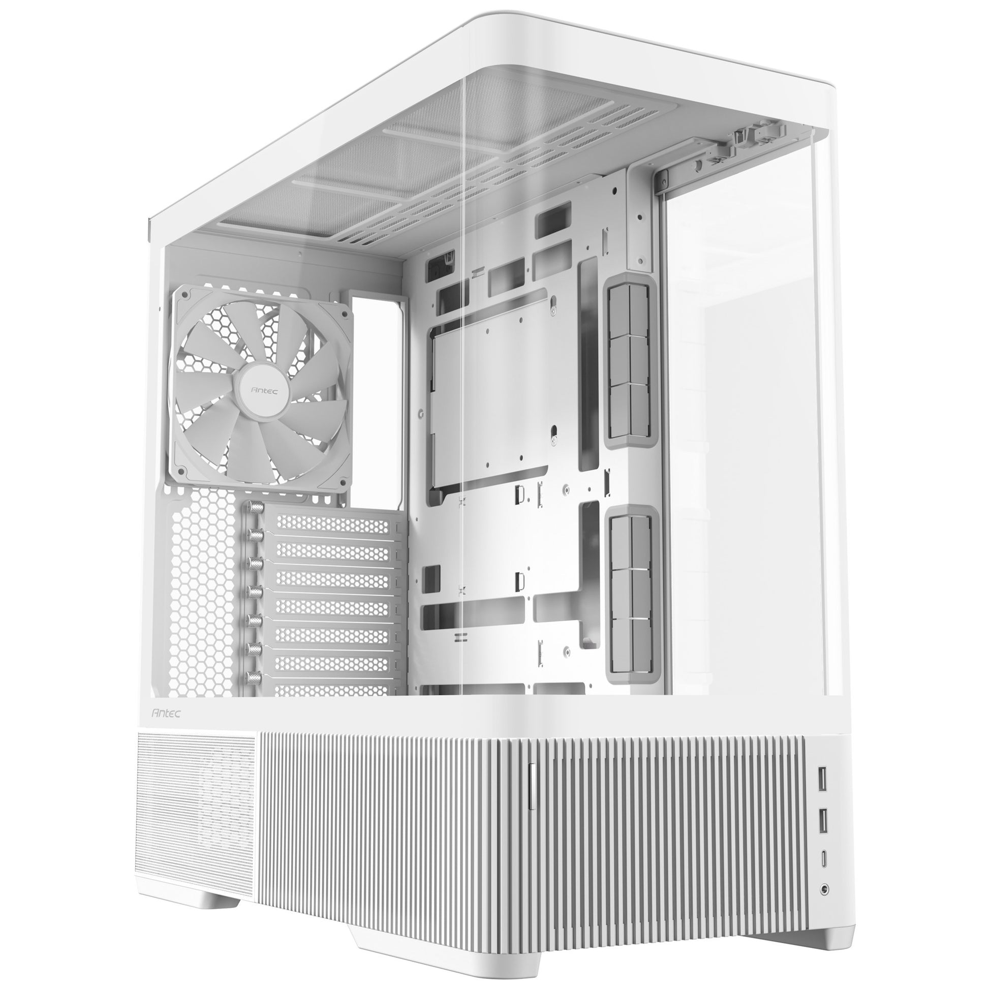 Carcasa de torre midi Antec c6 curve air (blanco | 2x USB-A | 1x USB-C | vidrio templado)