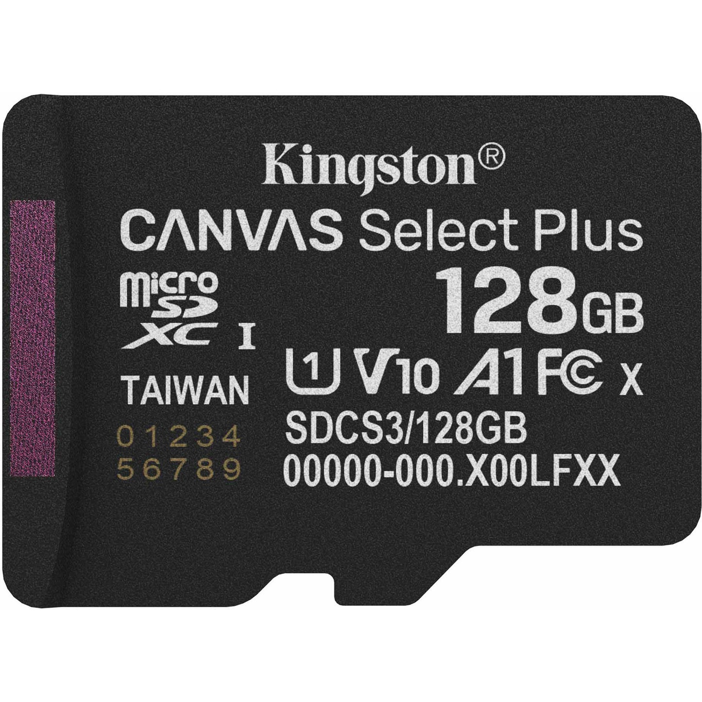 Kingston Canvas Select Plus Tarjeta de memoria MicroSDXC de 128 GB (negra, UHS-I U1, Clase 10, V10)