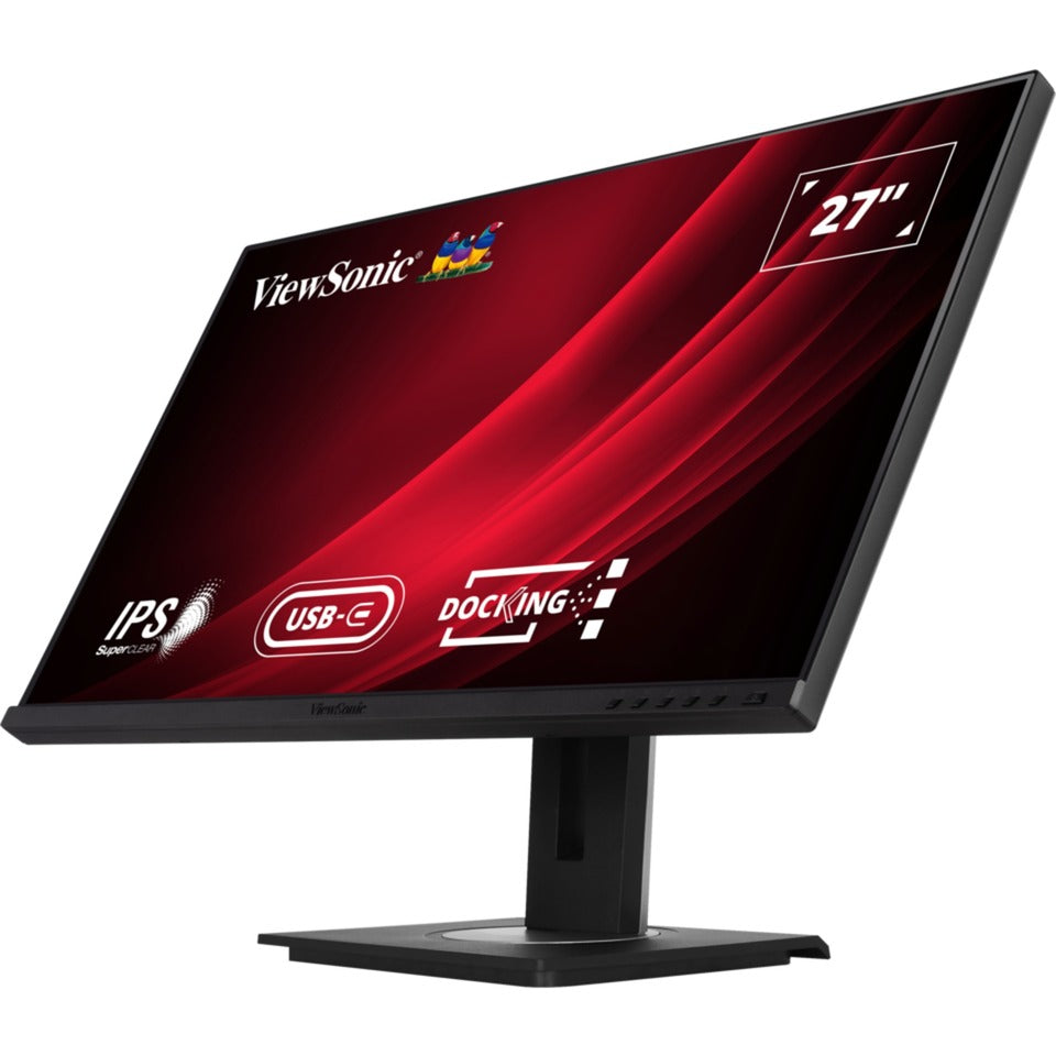 Monitor de acoplamiento Viewsonic vg2756-4k 27 (negro (mate), 1x HDMI, 1x puerto de pantalla, USB-C, USB-A, USB-B, sonido)