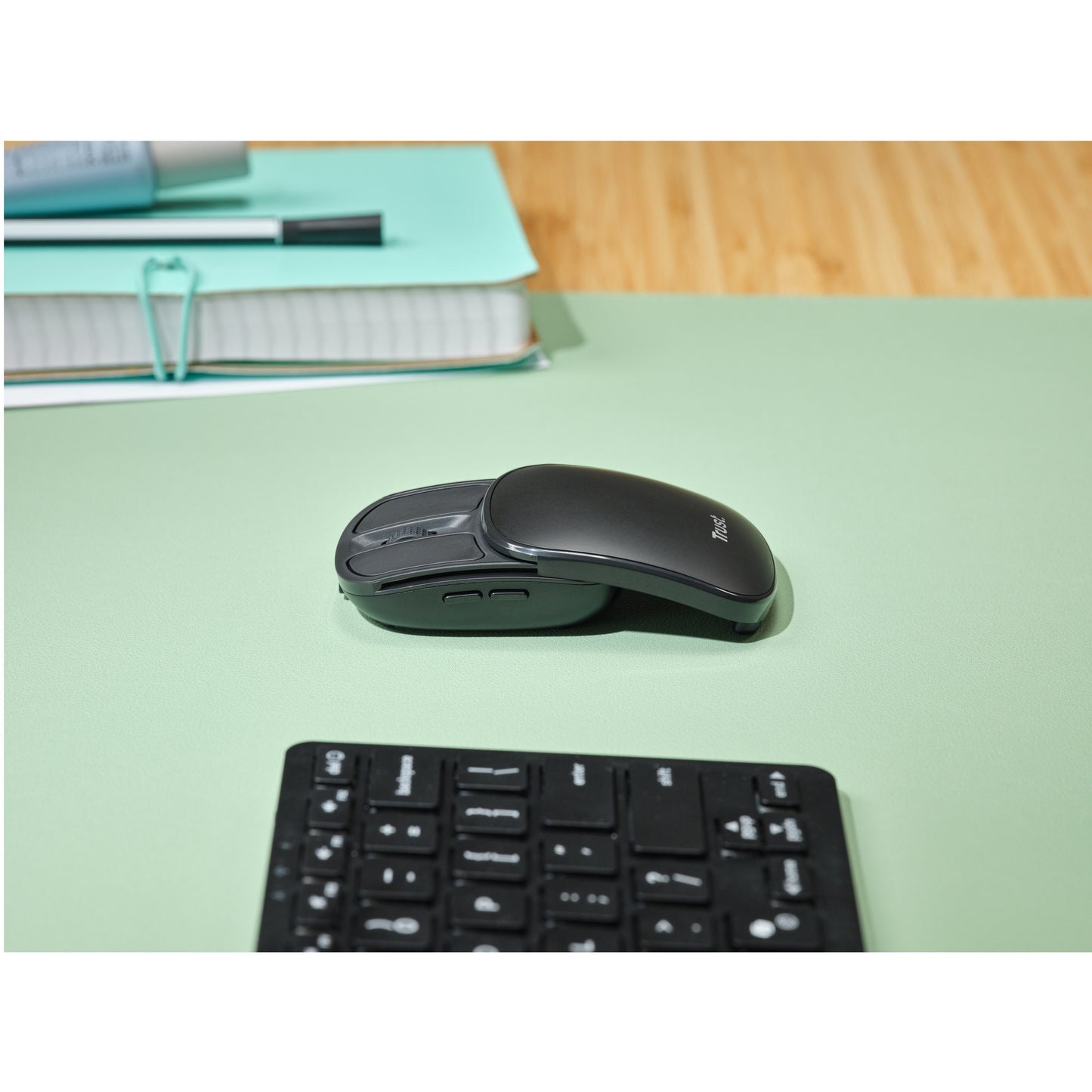 Mouse tascabile portatile e retrattile Trust zylo (nero, 1000 - 2400 dpi)