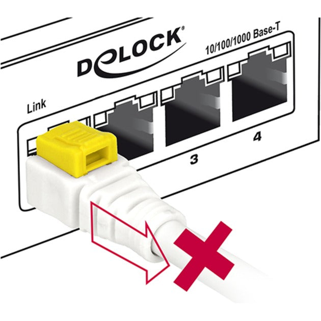 Cavo patch delock rj-45 al sicuro con gatto.6a