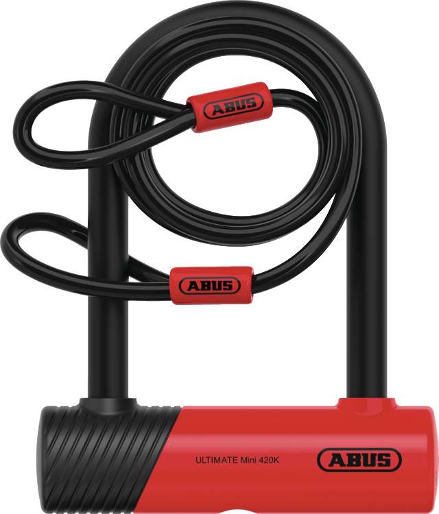 Abus ultimate 420k 150hb140 u-lock incl. cobra loop cable and ush bracket
