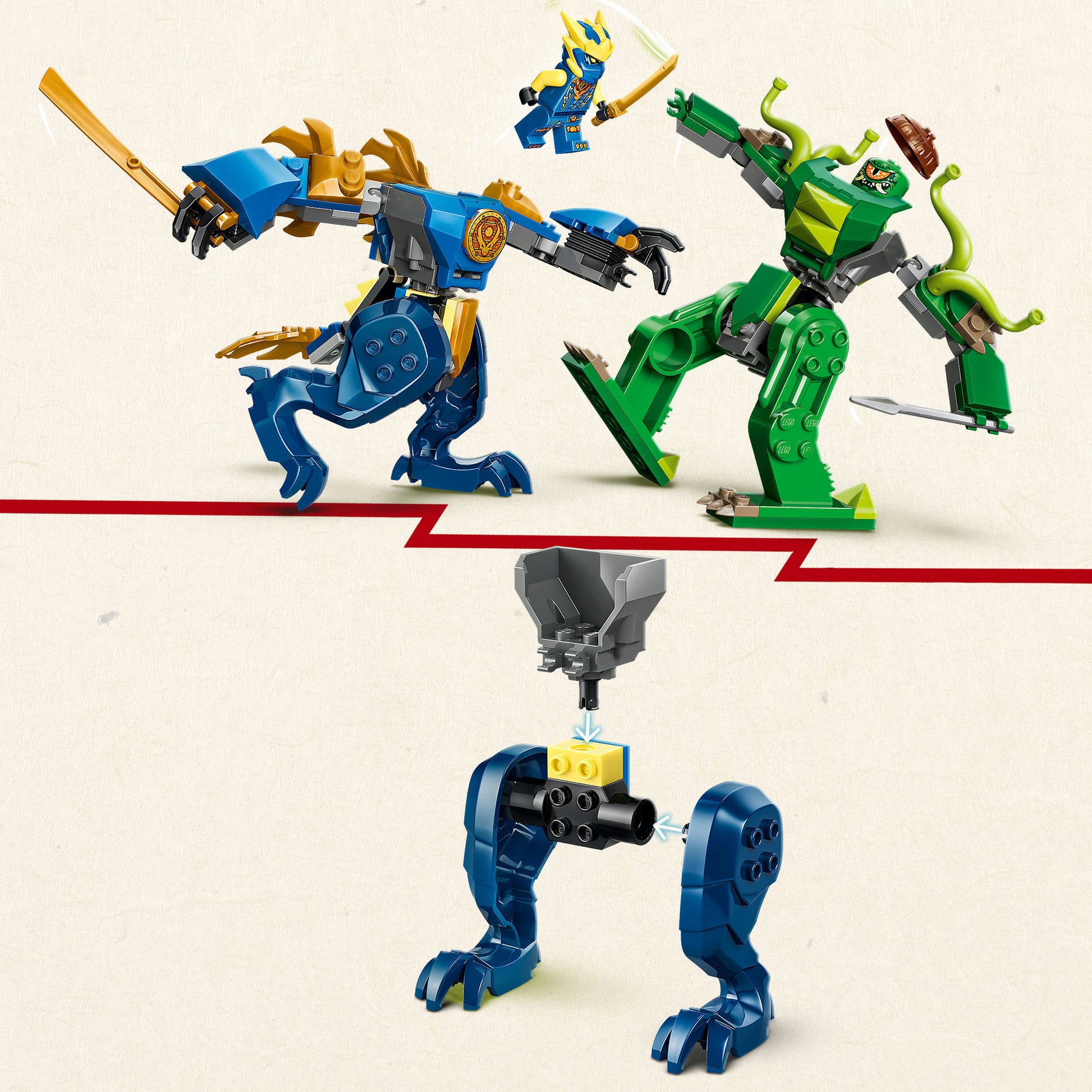 Lego ninjago 71853 batalla mecánica del dragón de jay