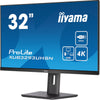 Iiyama prolite xub3293uhsn-b5 31.5 4k uhd monitor (zwart, hdmi, displayport, 2x usb-a, usb-c, rj-45)