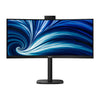 Monitor ultrawide curvo Philips 34b2u3600ch 34 (nero, 2x HDMI, porta display, 3x USB-A, USB-B, USB-C, RJ-45)