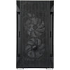 Silverstone sst-fah1mb-pro midi tower behuizing (zwart | 3x usb-a | rgb | tempered glass)