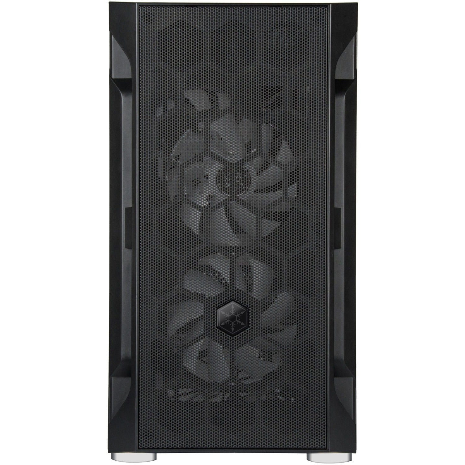 Silverstone sst-fah1mb-pro midi tower behuizing (zwart | 3x usb-a | rgb | tempered glass)