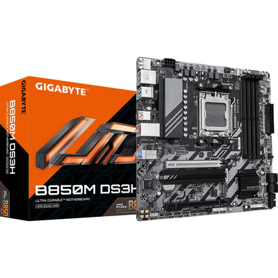 Scheda madre Gigabyte B850M DS3H con presa AM5 (RAID, LAN da 2,5 GB, audio, µATX)